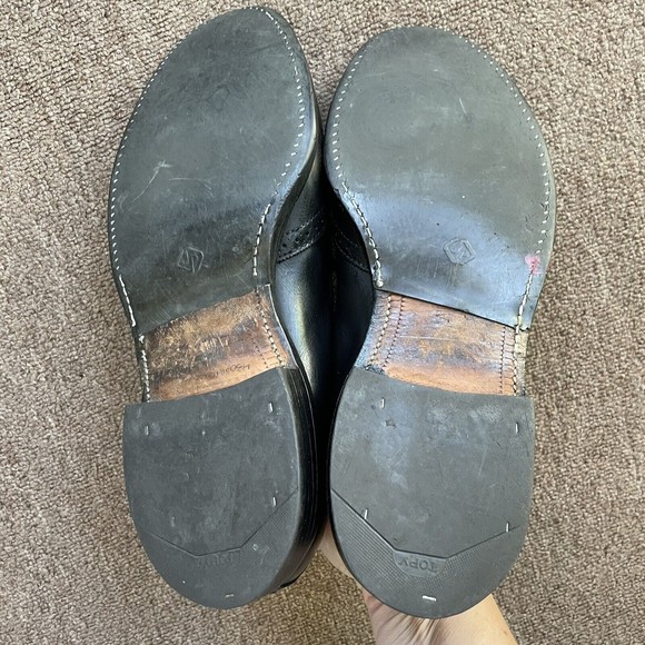 Allen Edmonds Black 9.5 Bridgeton Loafer Black Leather Dress Shoes Tassel main image 6